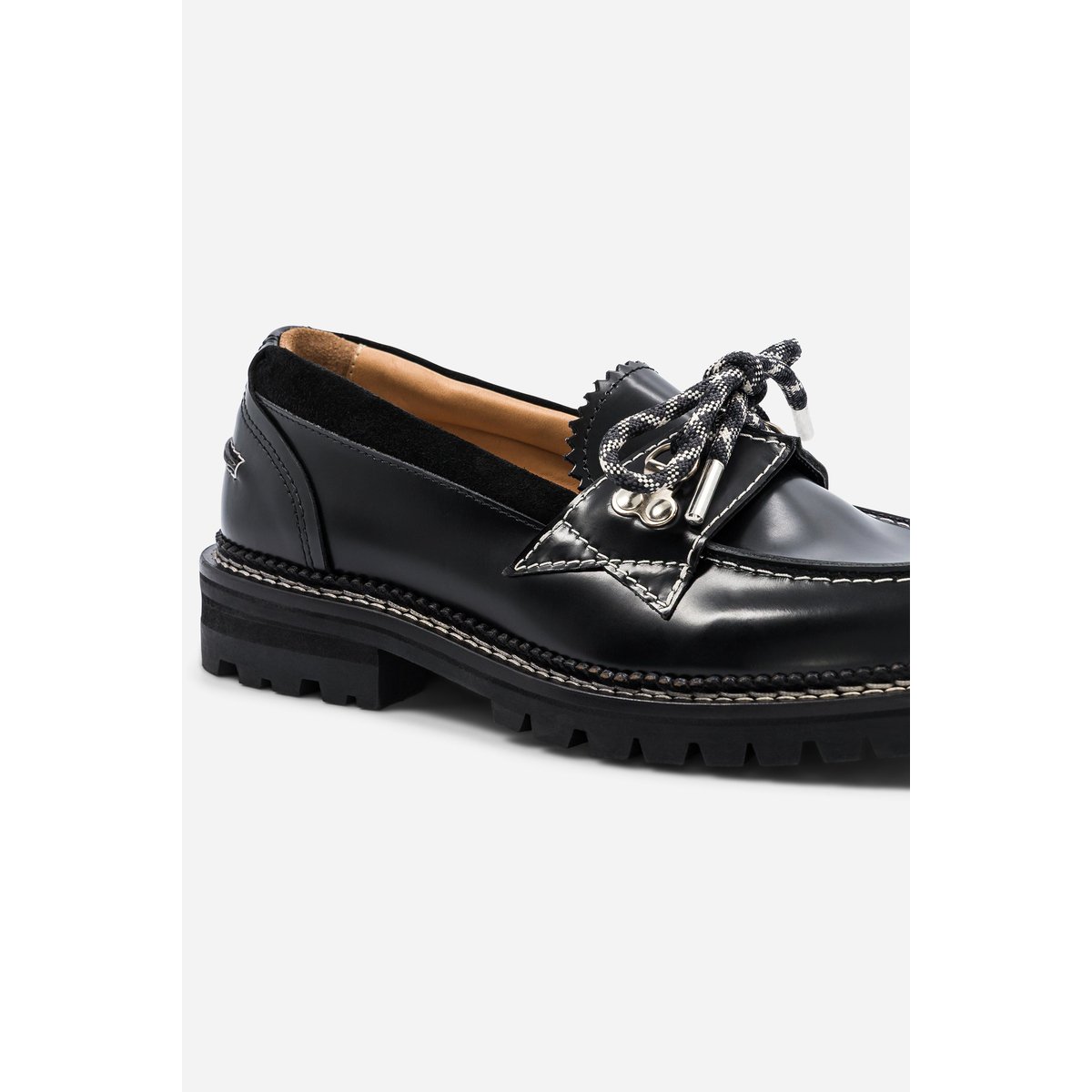 Mocassin cuir noir, BELLEDONNE