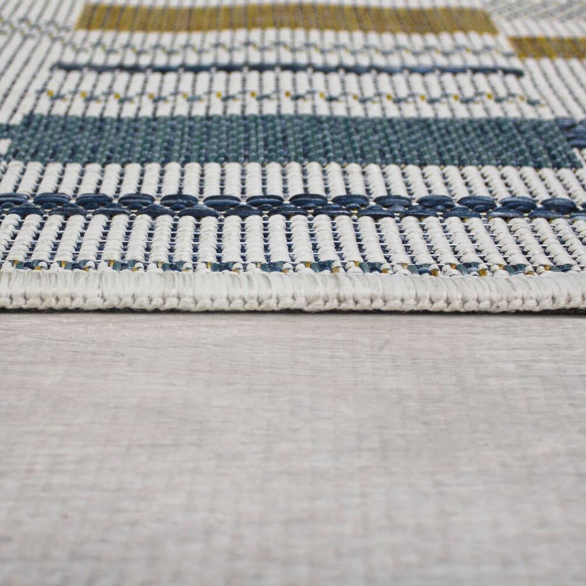 Tapis extérieur long ROSCO bleu, FLAIR RUGS