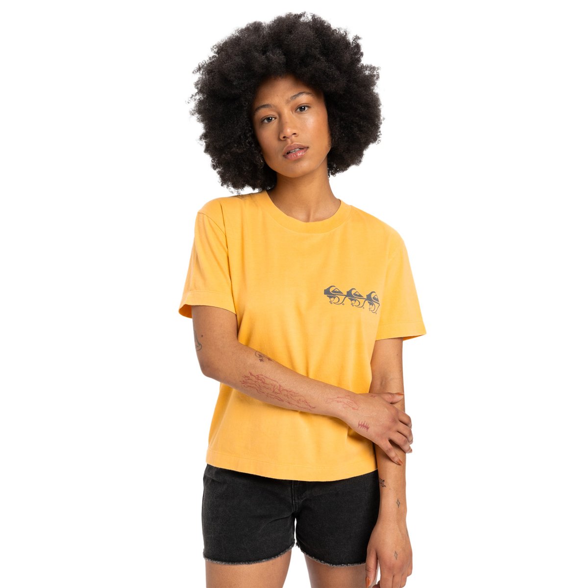 T-shirt à manches courtes STANDARD orange chamois, QUIKSILVER