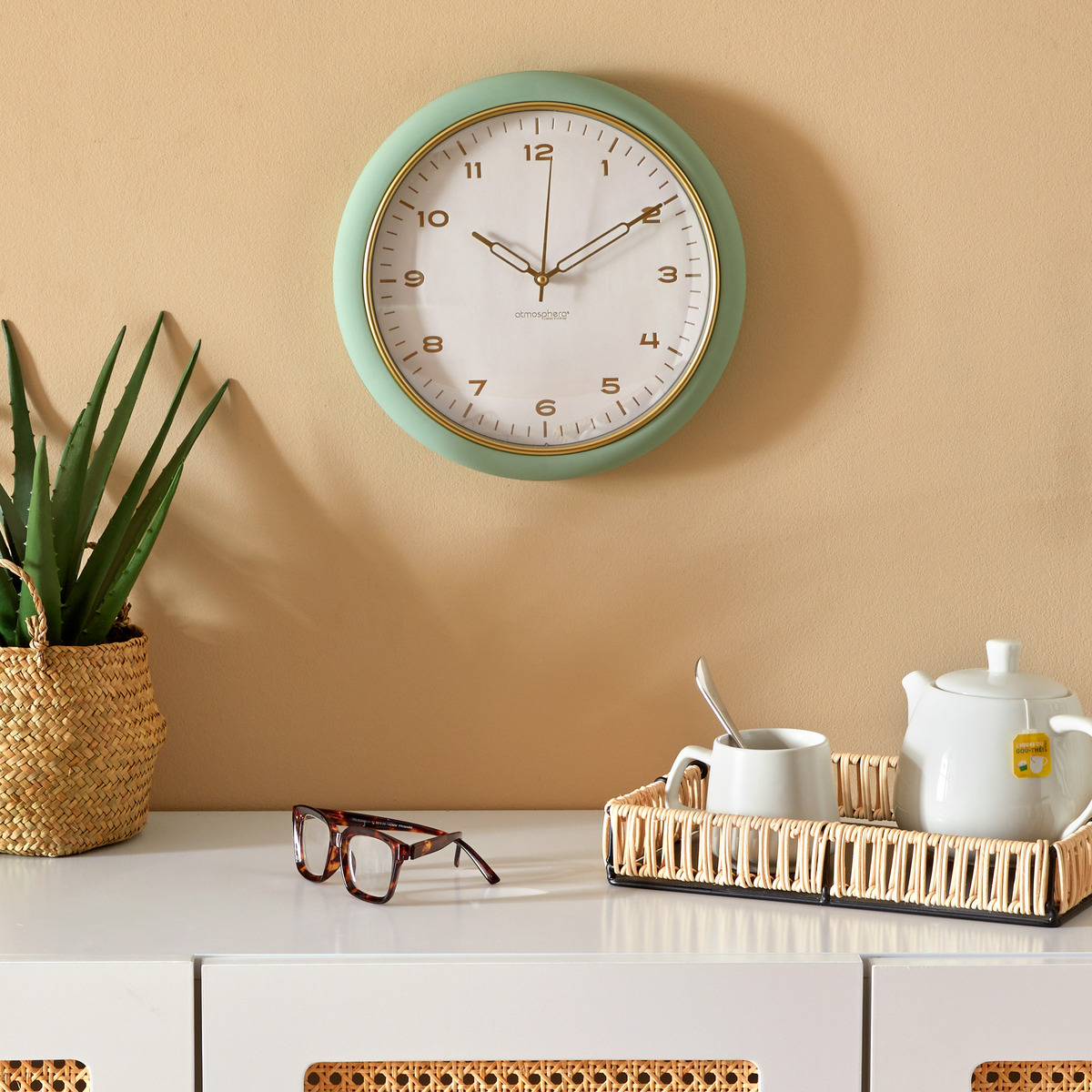 Horloge CLARISSE blanc, ATMOSPHERA