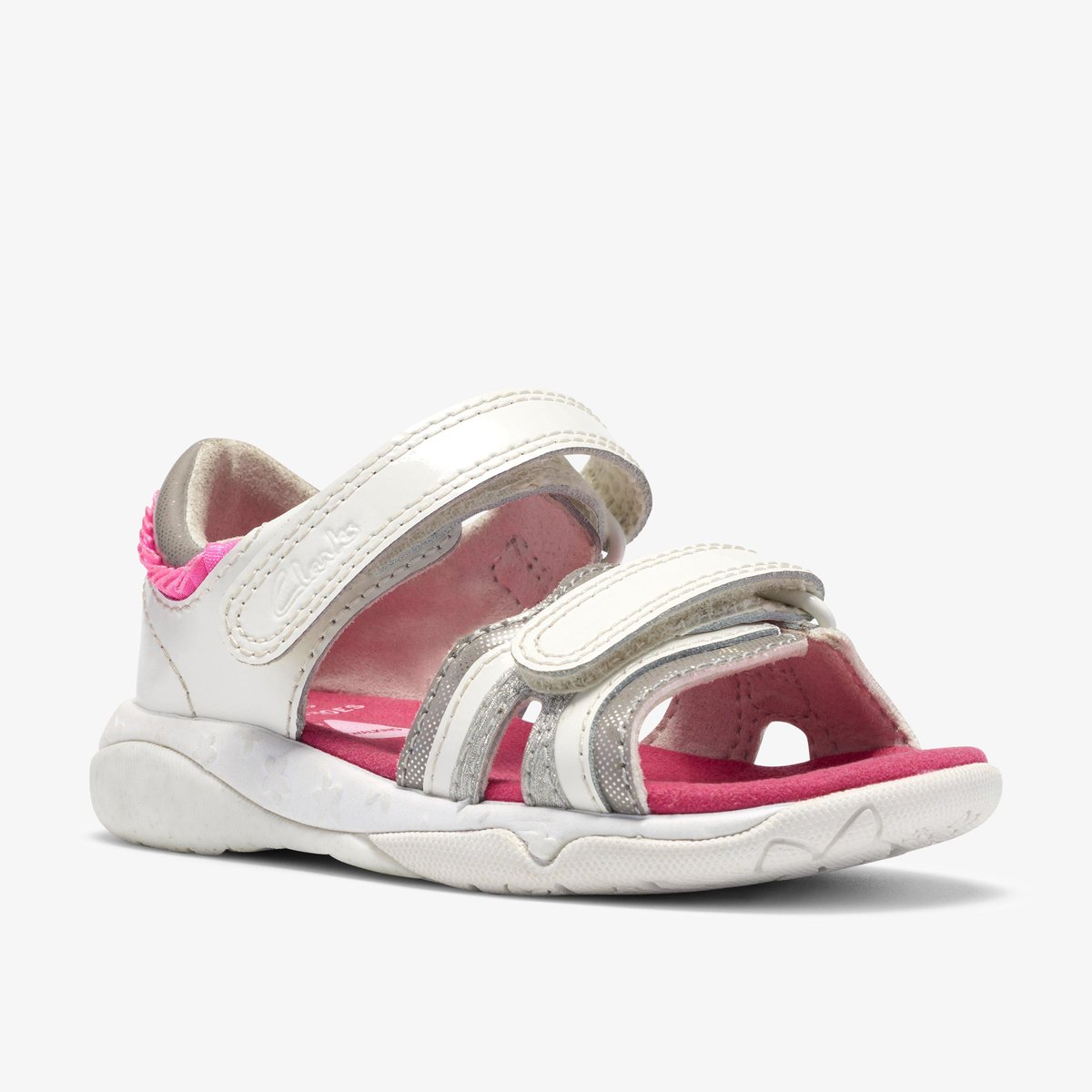 Sandales Cuir/Synthétique OSIAN BRILL T blanc, CLARKS