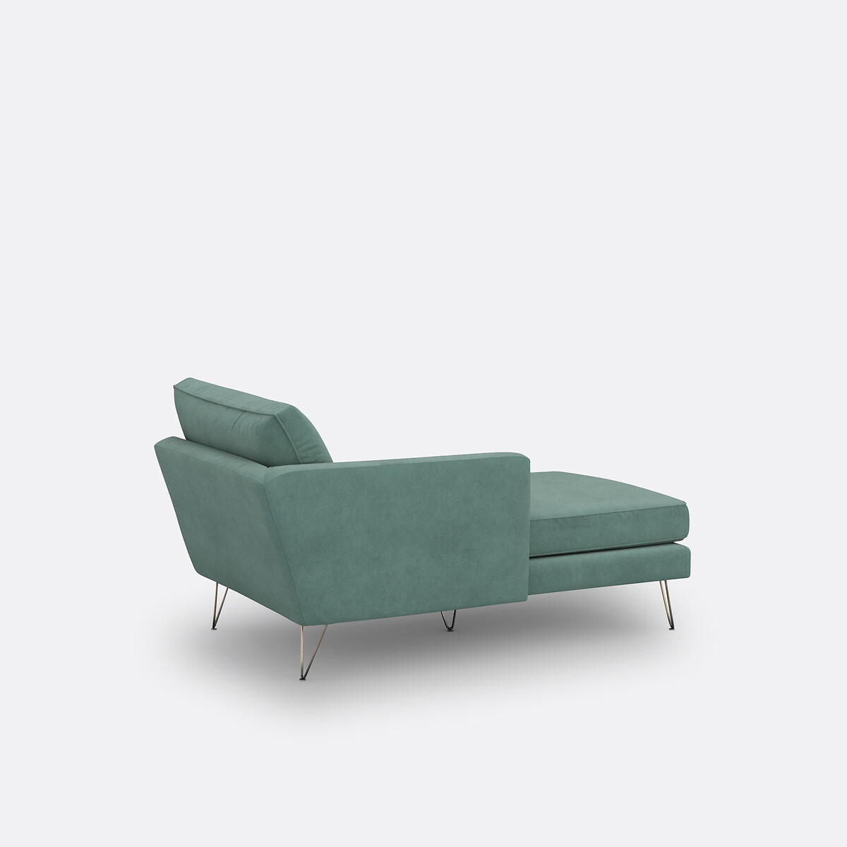 Méridienne velours Topim bleu céladon, LA REDOUTE INTERIEURS