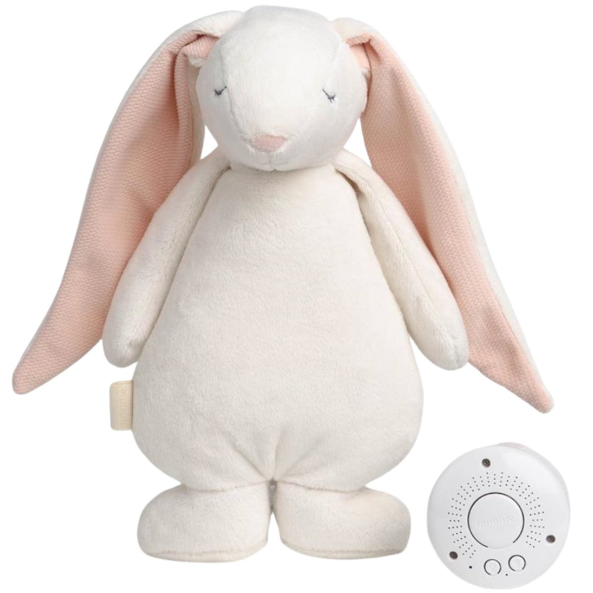 Peluche veilleuse lapin magique ecru, rose, MOONIE