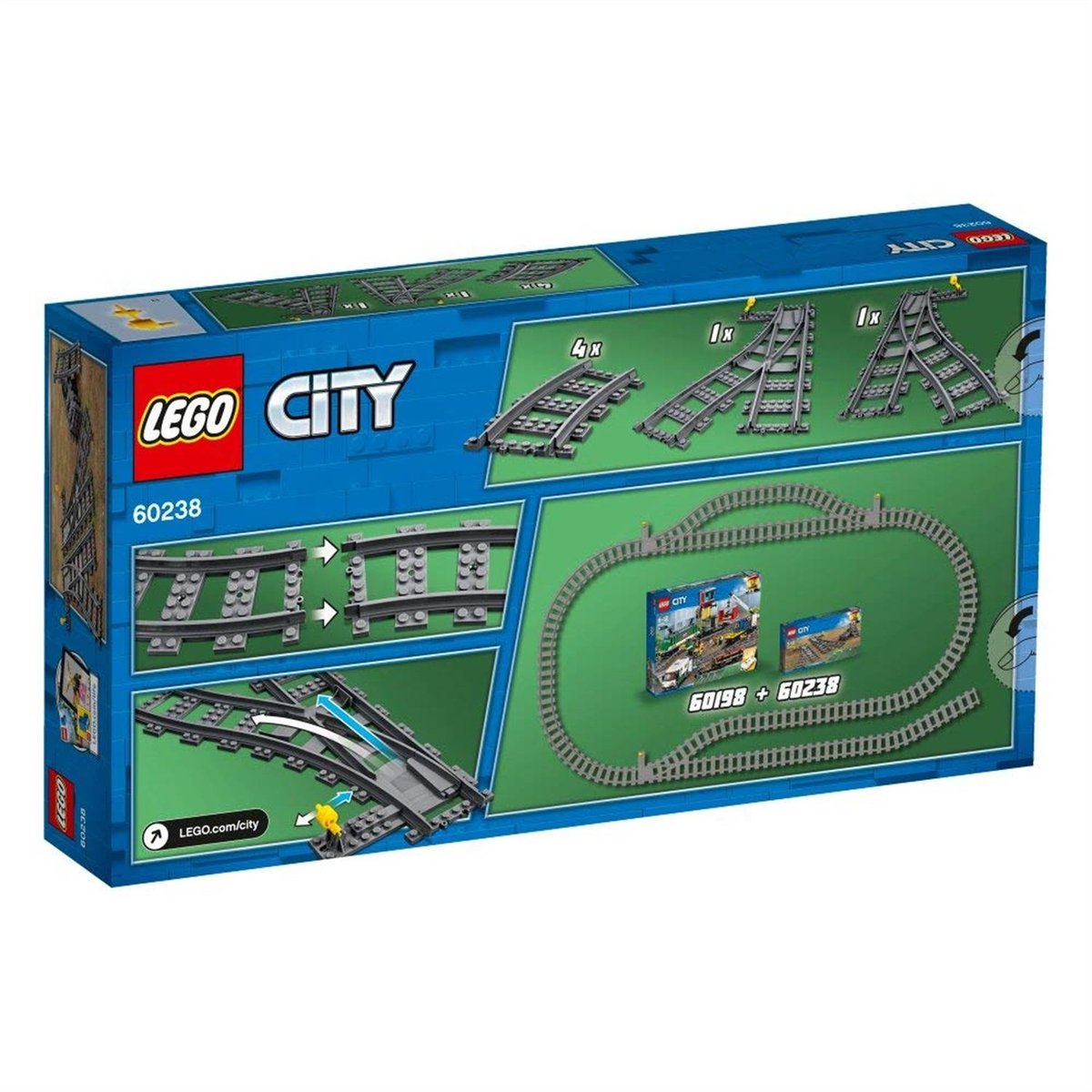 LEGO City - Les aiguillages - 60238 gris, LEGO