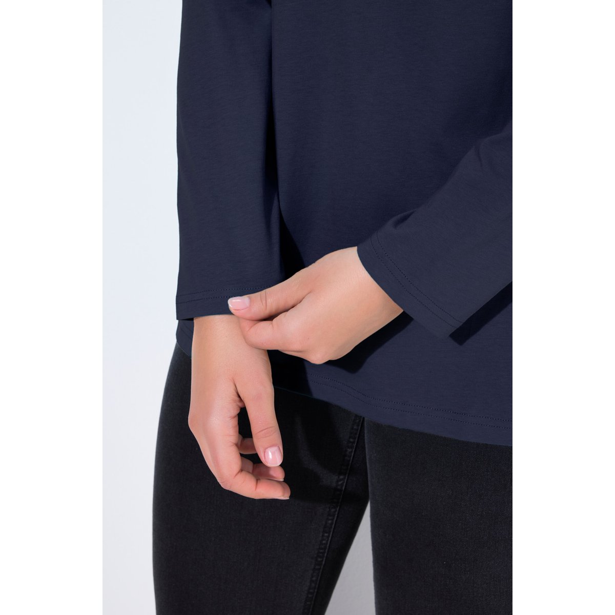 T-shirt manches longues et patte marine, ULLA POPKEN