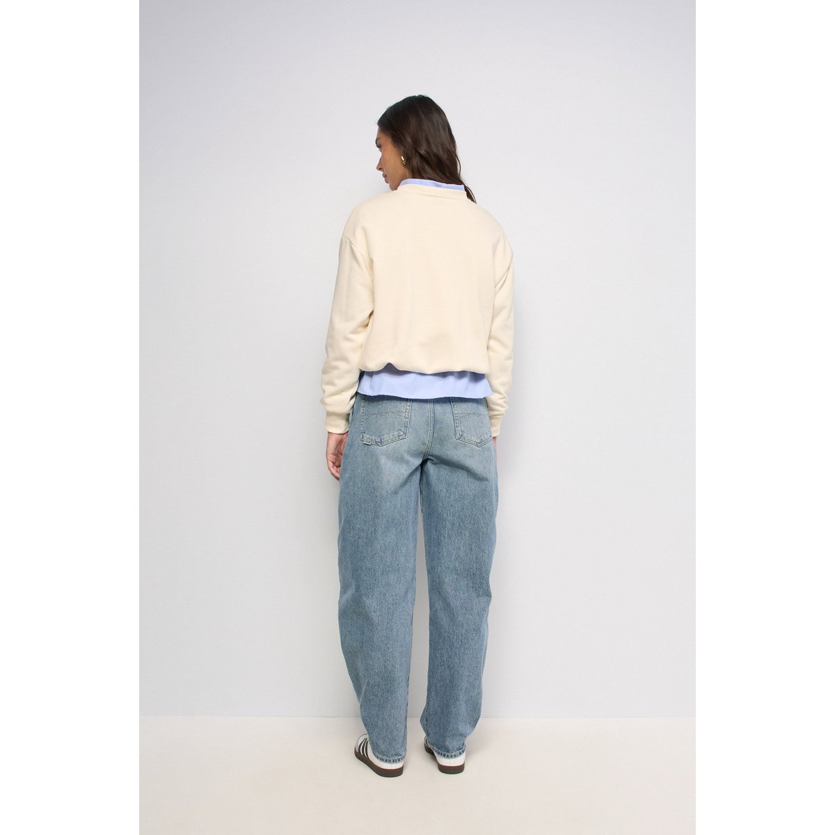 SWEAT À EFFET BLOUSANT beige, SALSA JEANS