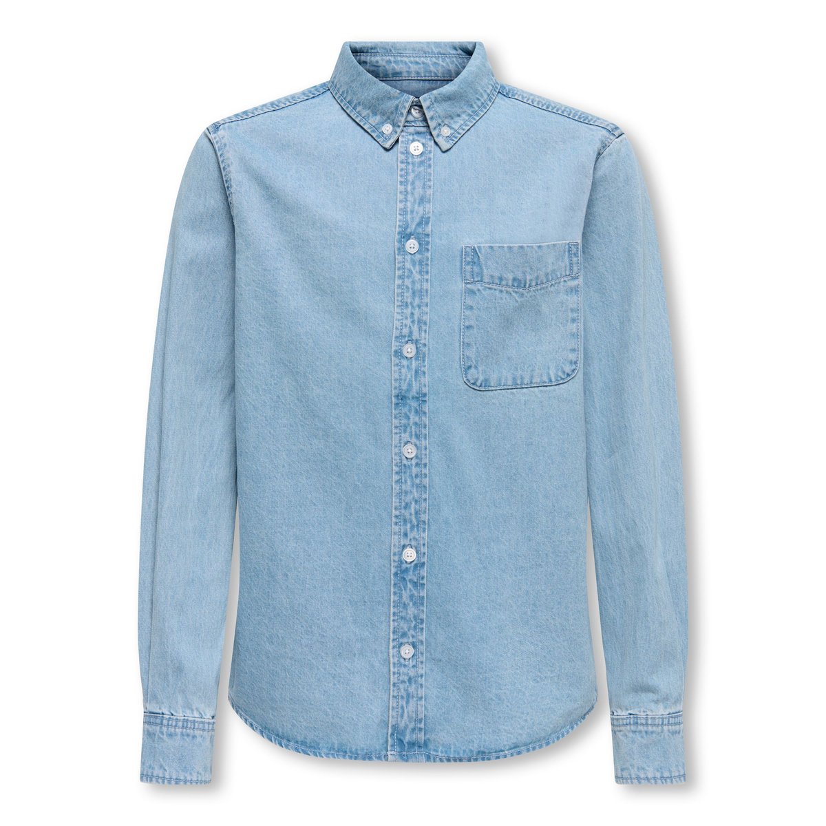 Chemise En Denim light blue denim, ONLY & SONS JUNIOR