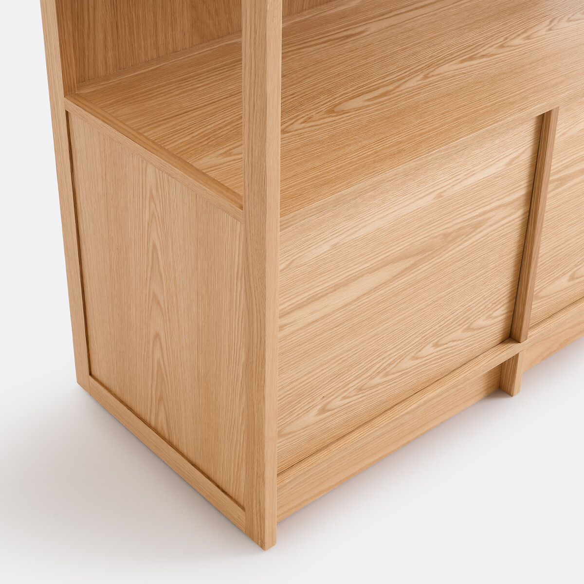 Librería de chapa de roble con 2 puertas SENSSIA color roble, LA REDOUTE INTERIEURS