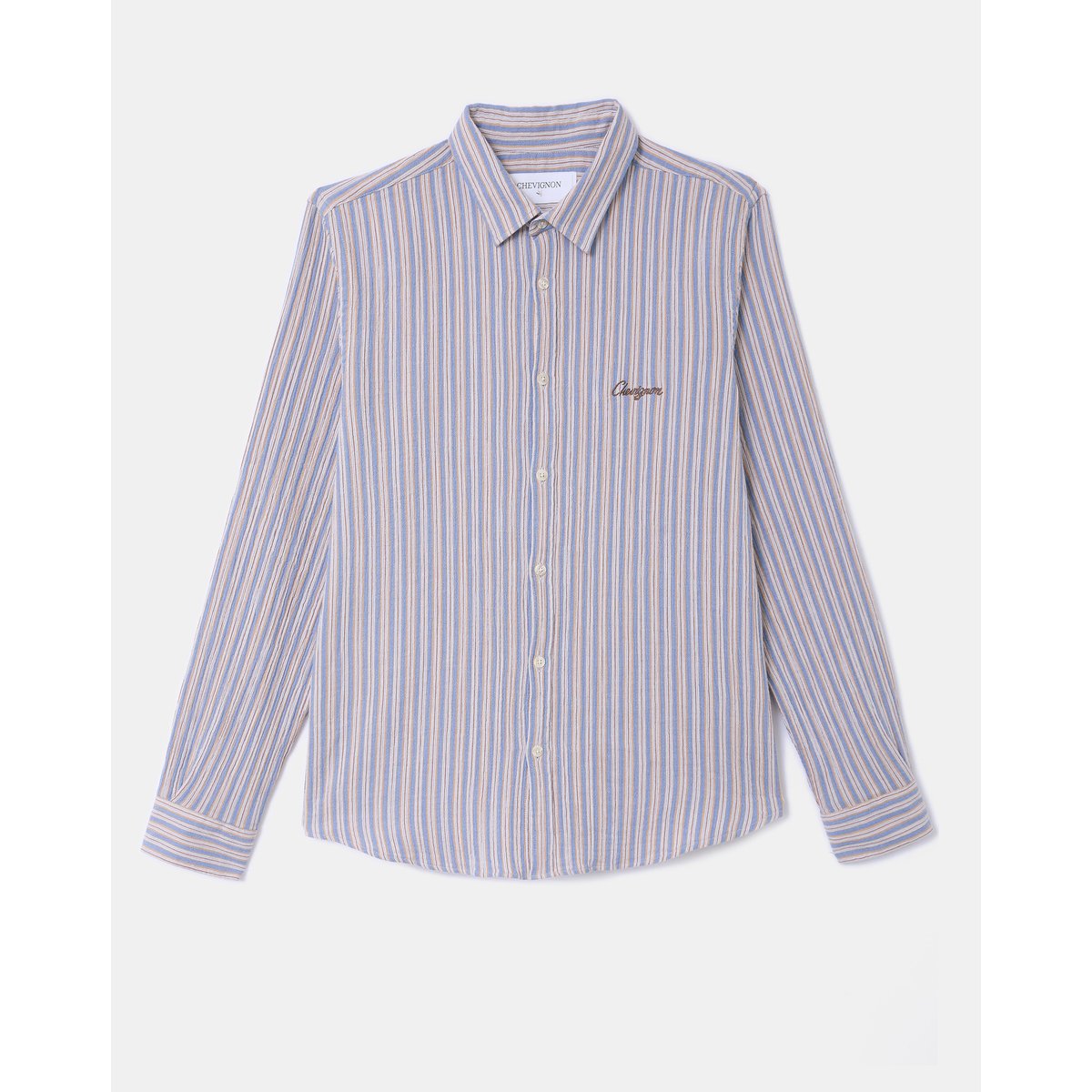 Chemise en coton DIDO bleu, CHEVIGNON