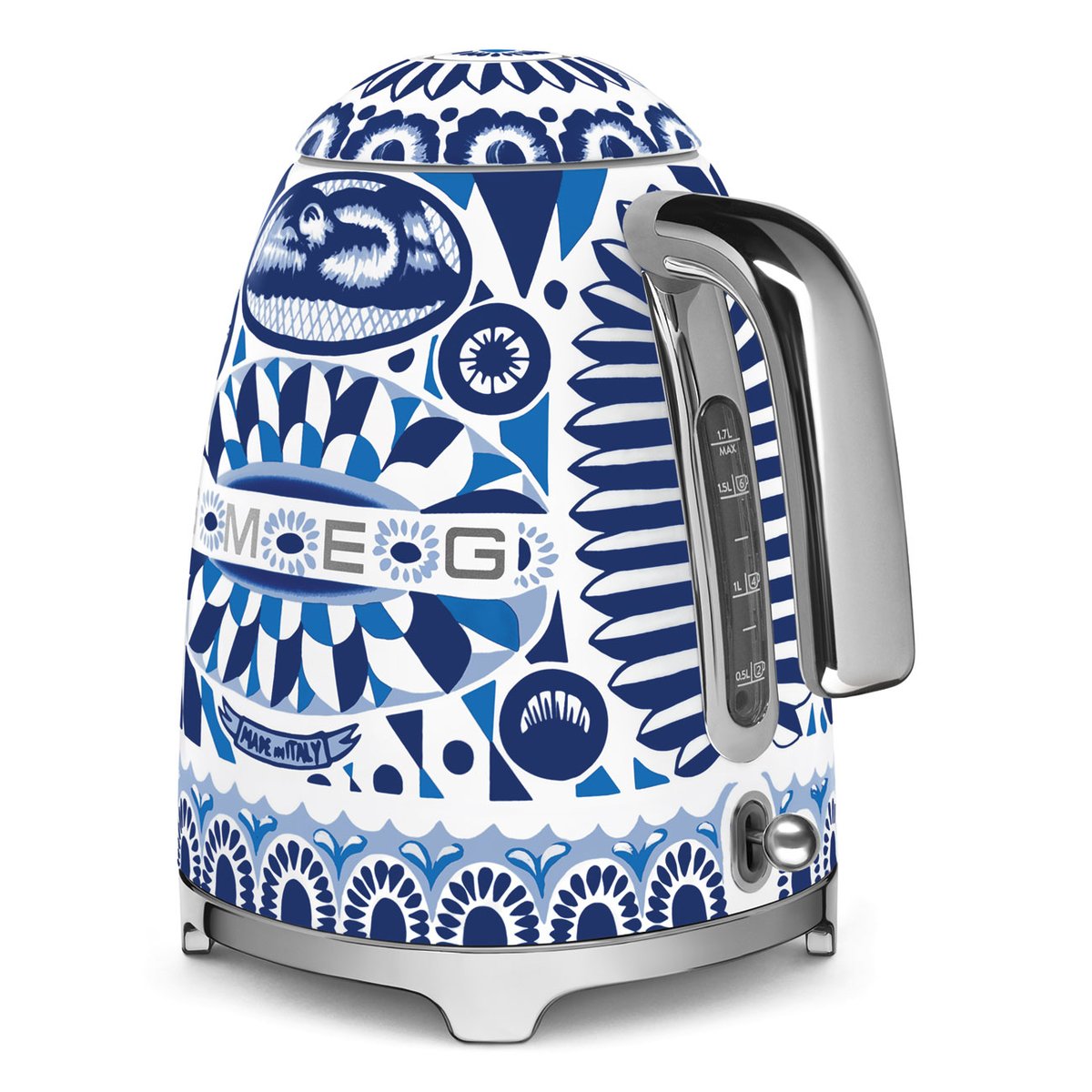Bouilloire électrique 1,7 litre KLF03 décoré / spécial brillant, SMEG