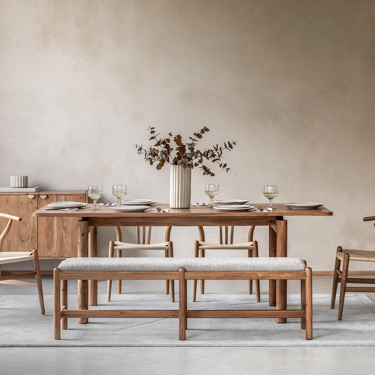 Chico Acacia Wood Dining Table (Seats 6) natural, ÉDITÉ