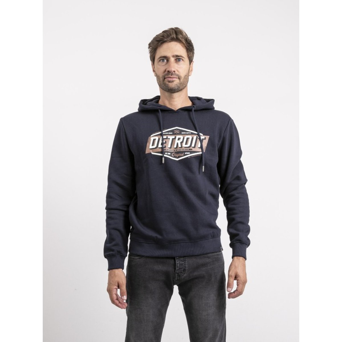 Sweat Capuche Waltornado bleu marine, RITCHIE