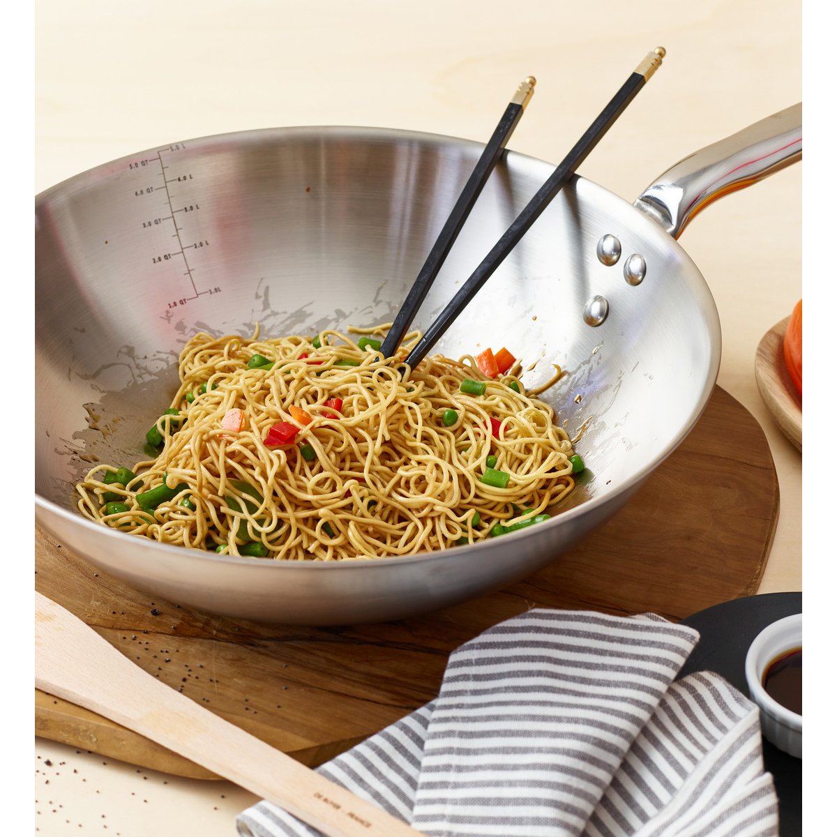 Wok - ø28 cm couleur unique, DE BUYER