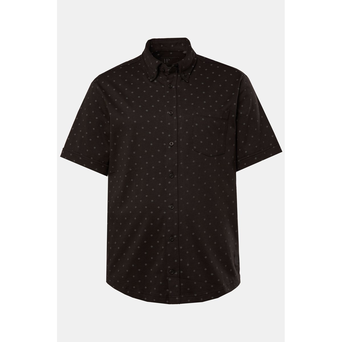 Chemise, jersey imprimé all-over noir, JP1880