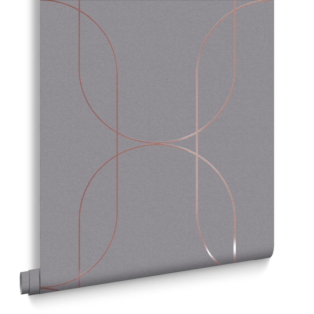 Papier peint Palais Grey & Pink Gold gris, GRAHAM ET BROWN