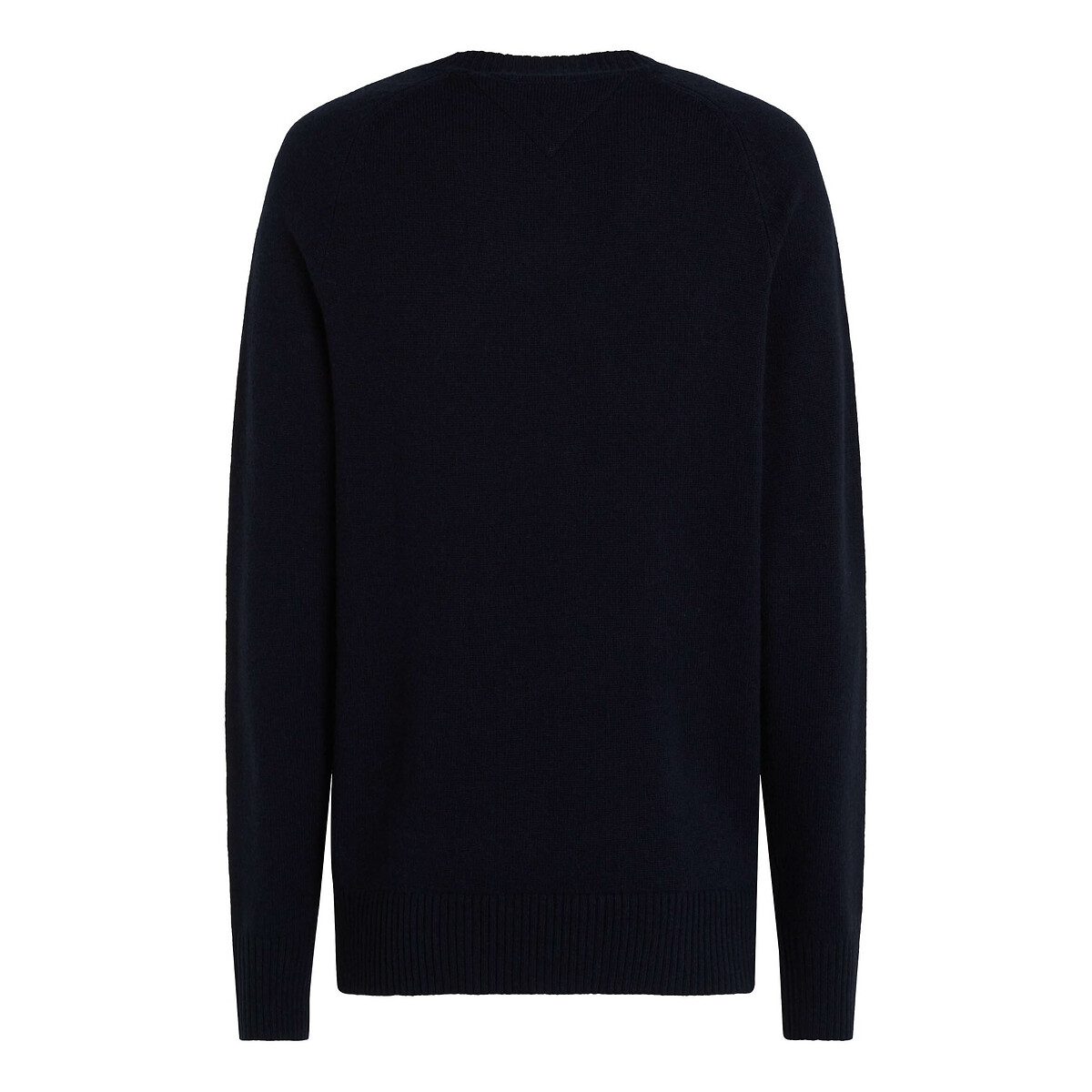 Pull col rond en laine bleu marine, TOMMY HILFIGER