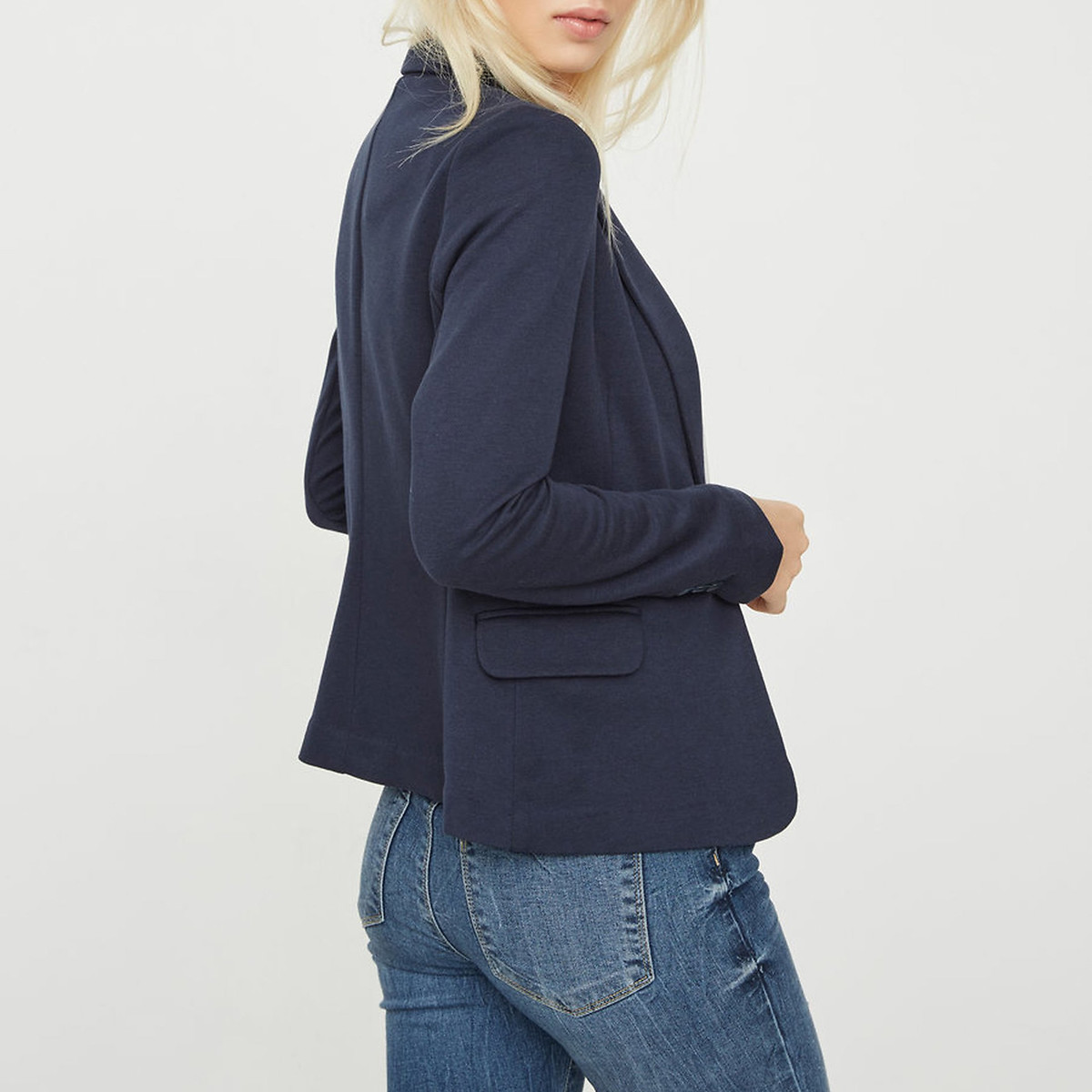 Straight Fit Blazer navy blue, VERO MODA