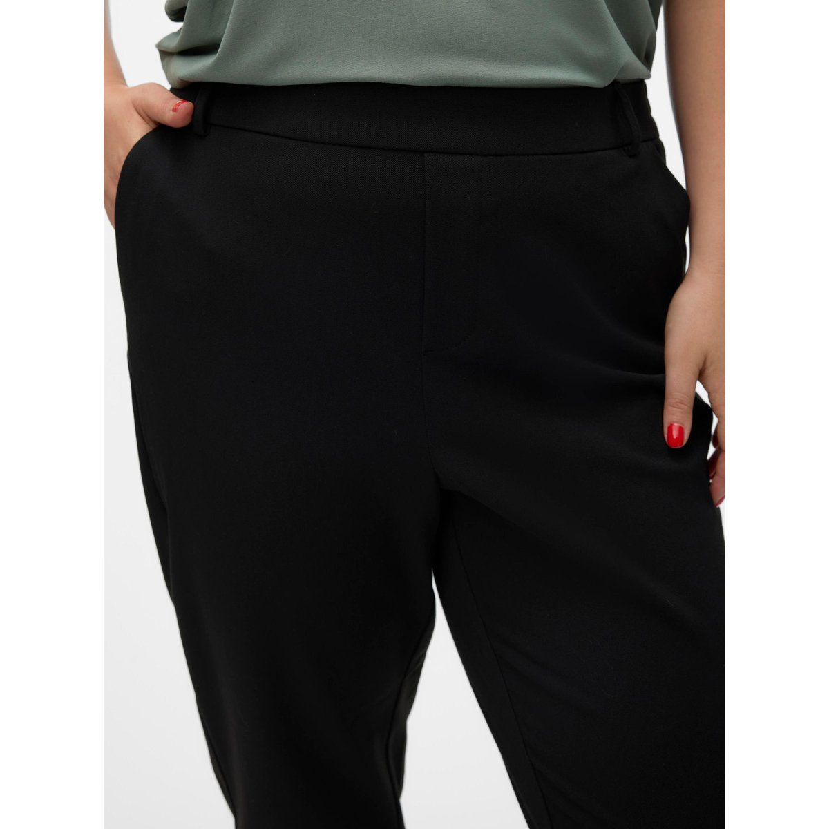 Pantalon VMCMAYA Taille moyenne Pantalons noire - black, VERO MODA