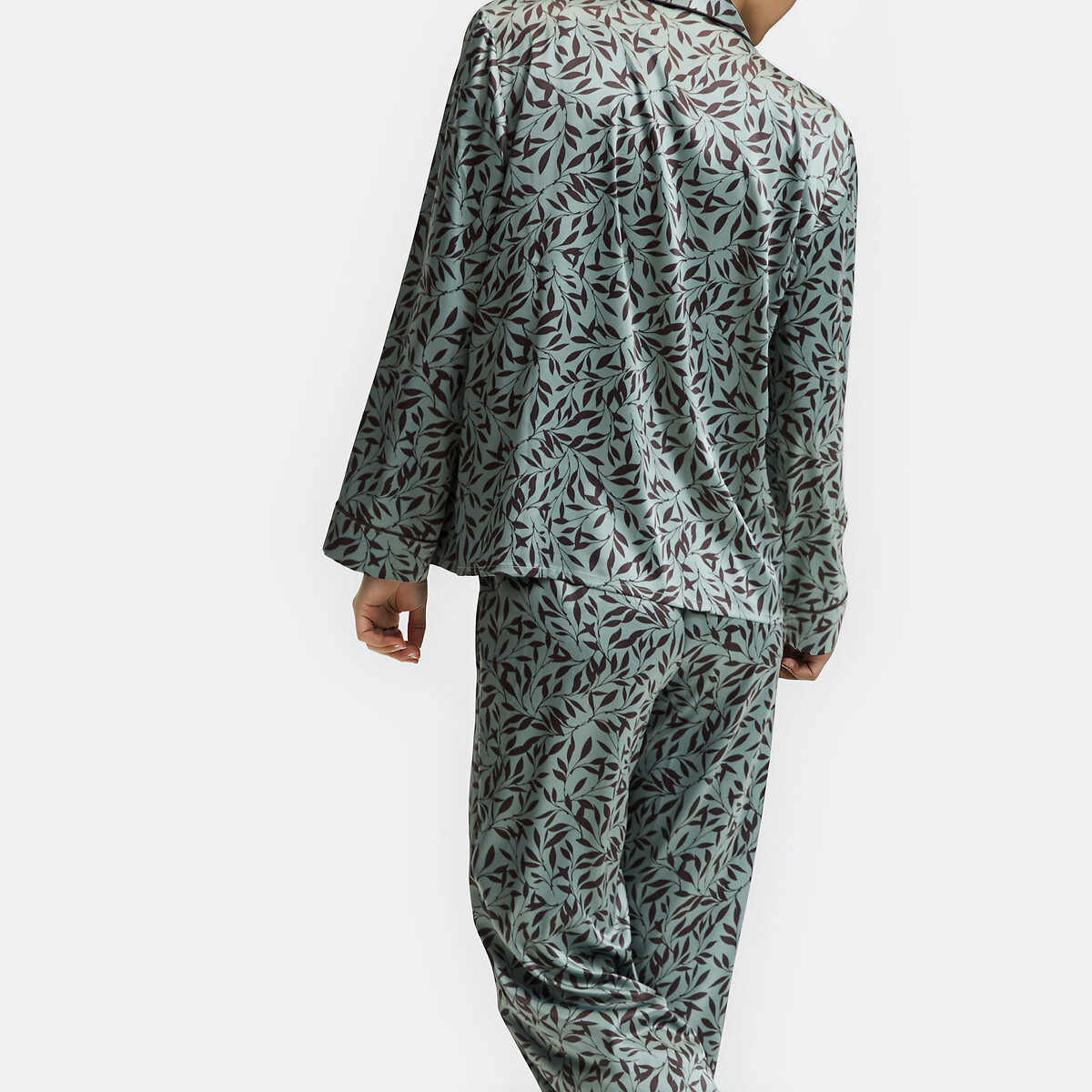 Floral Print Satin Pyjamas floral print, ANNE WEYBURN