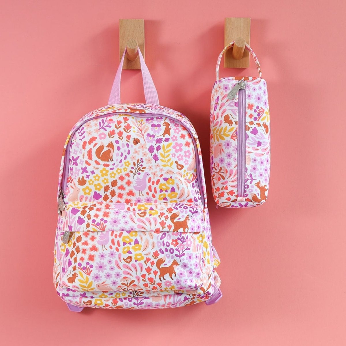 Trousse violet, blanc, jaune, A LITTLE LOVELY COMPANY
