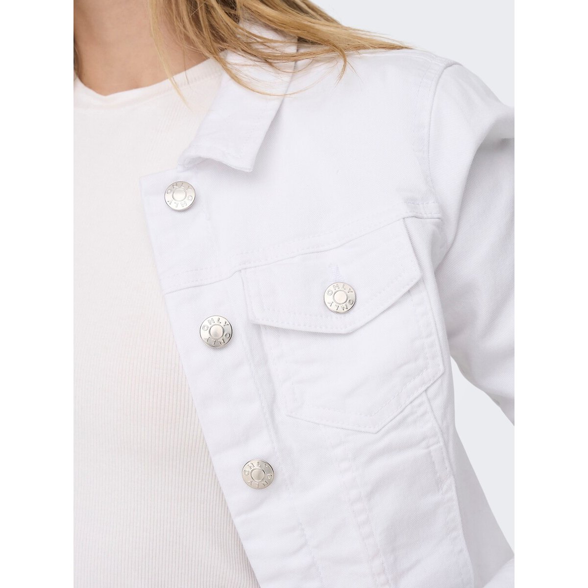 Cazadora vaquera blanco, ONLY