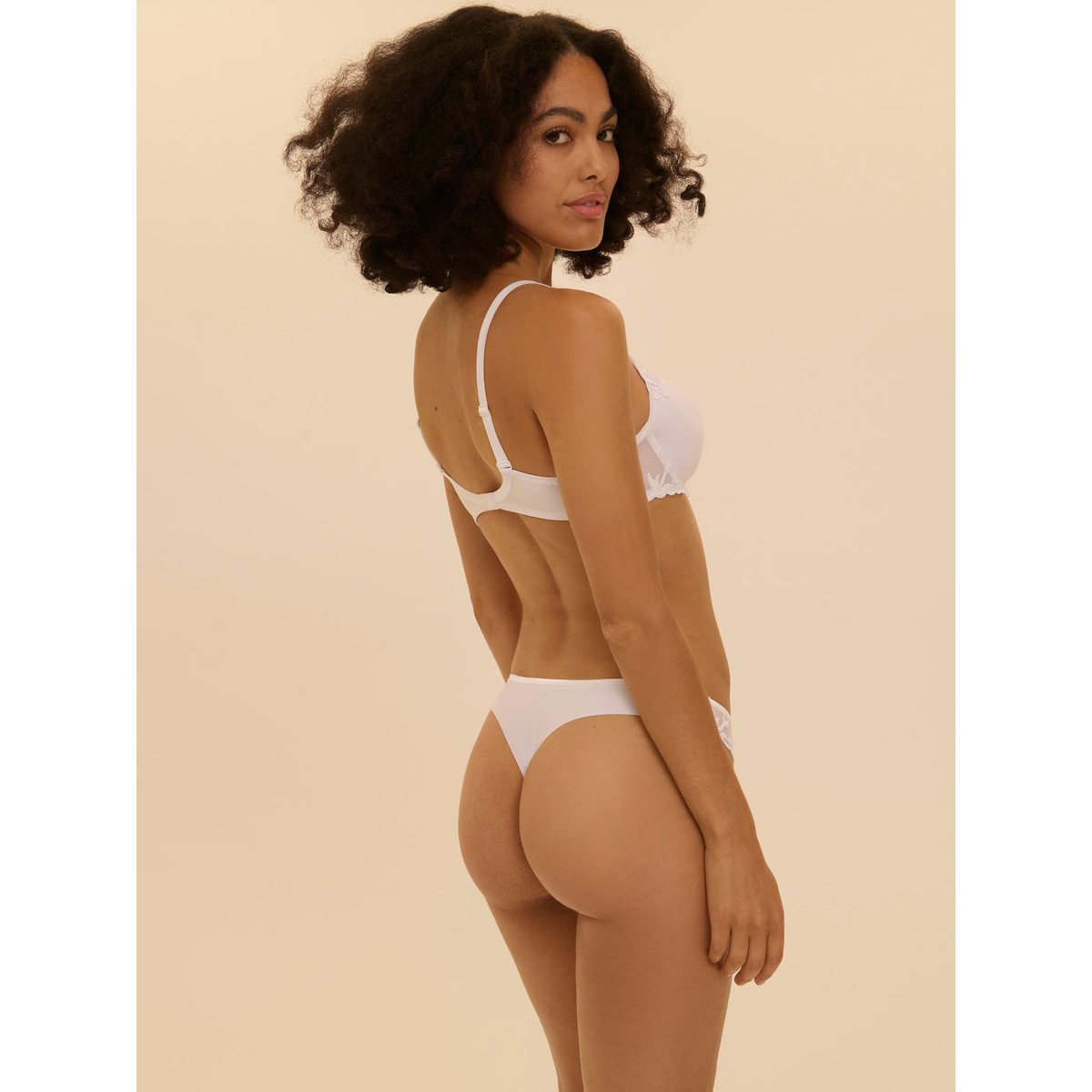 Soutien-gorge décolleté carré en spacer 3D, ANDORA blanc, SIMONE PERELE