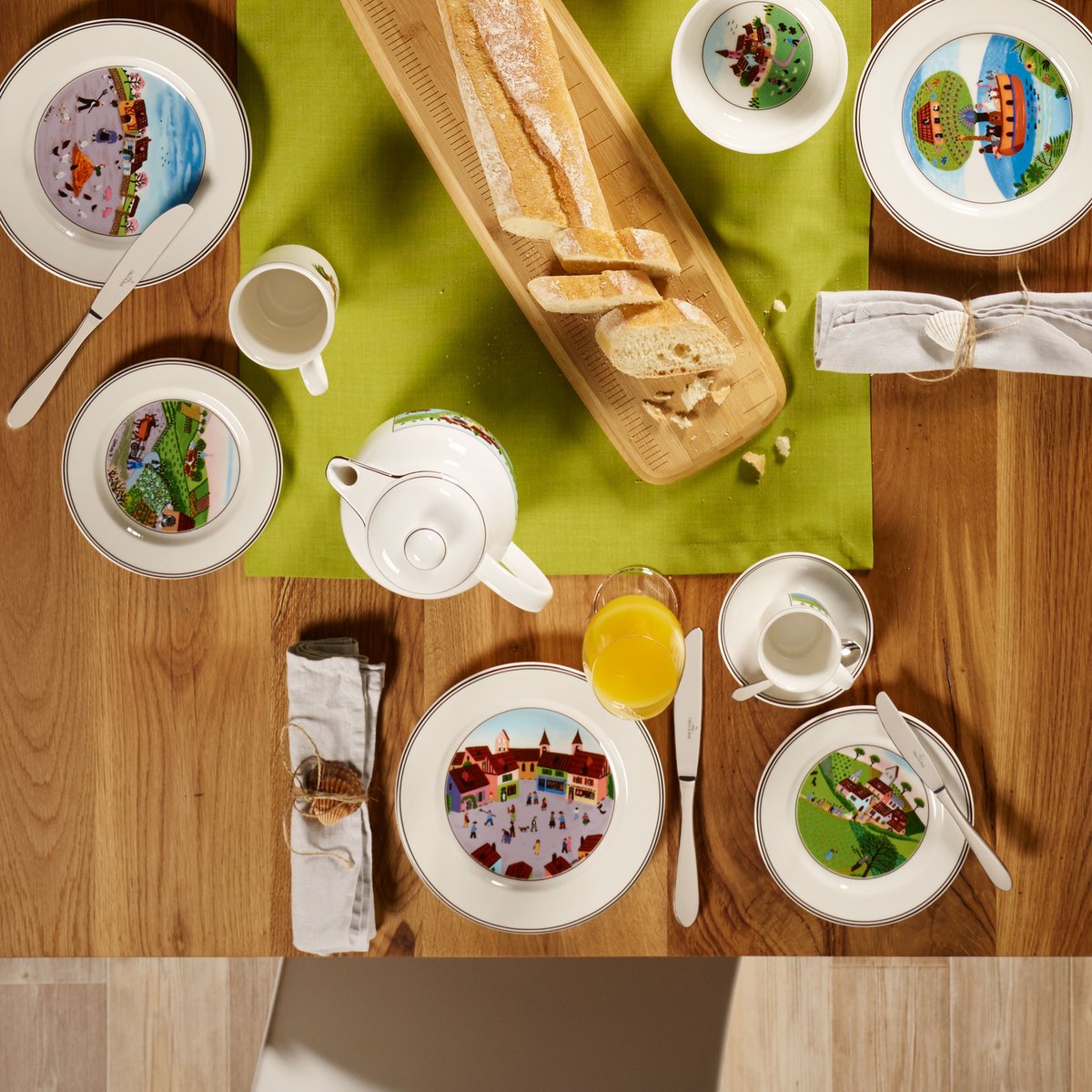 Assiette À Dessert, Village DESIGN NAIF multicolore, VILLEROY & BOCH