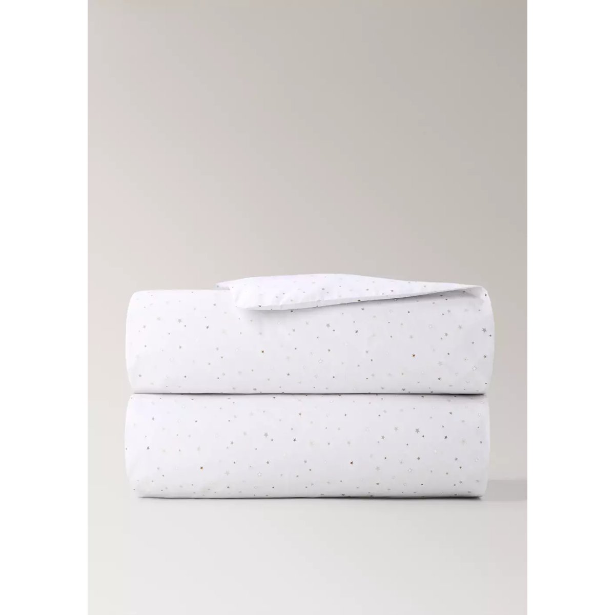 Housse de couette enfant 100 % coton étoiles Lit 90 cm sable, MANGO HOME