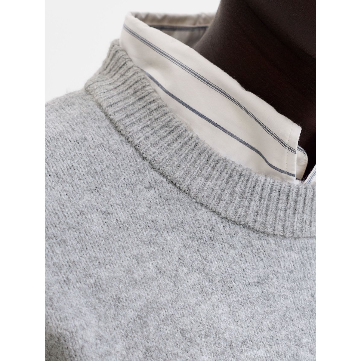 Pull En Maille grise - light grey melange, JACK & JONES
