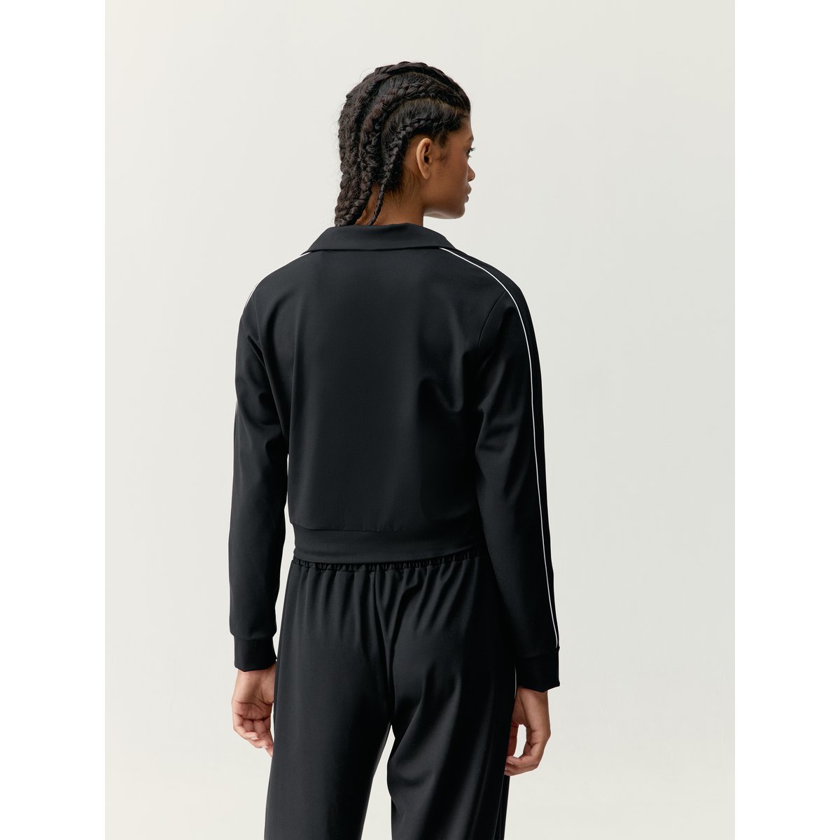 Veste de sport zippée Performance Athleisure URBAN noir, BORN