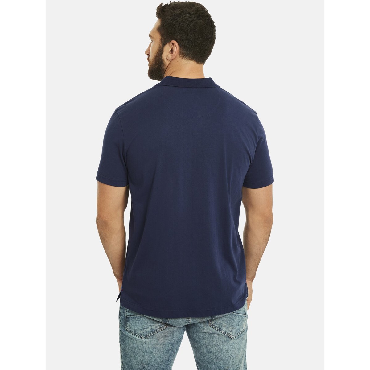 Lot de 2 polos DAGFINN rouge bleu foncé, JAN VANDERSTORM