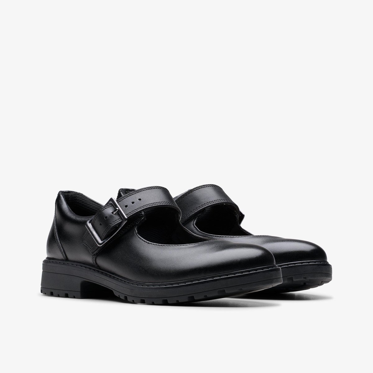 Ballerines Cuir Coupe Large LOXHAM WALK Y noir, CLARKS