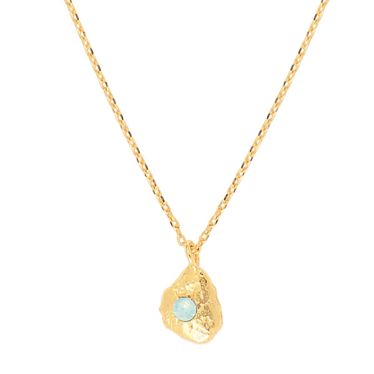 Collier doré emerald - eleven bleu, CAROLINE NAJMAN