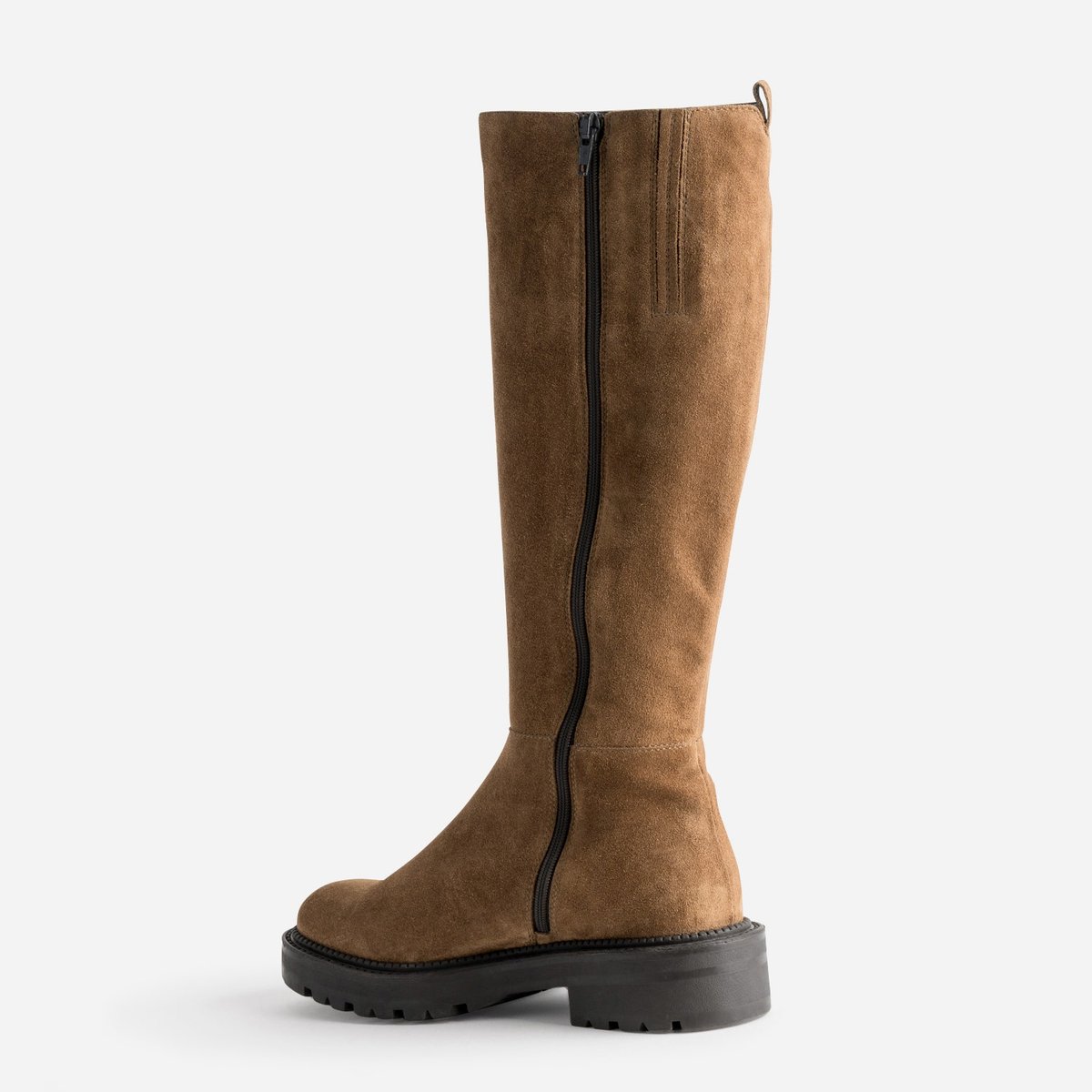 Botte Plate en cuir COLINE cognac, TEXTO