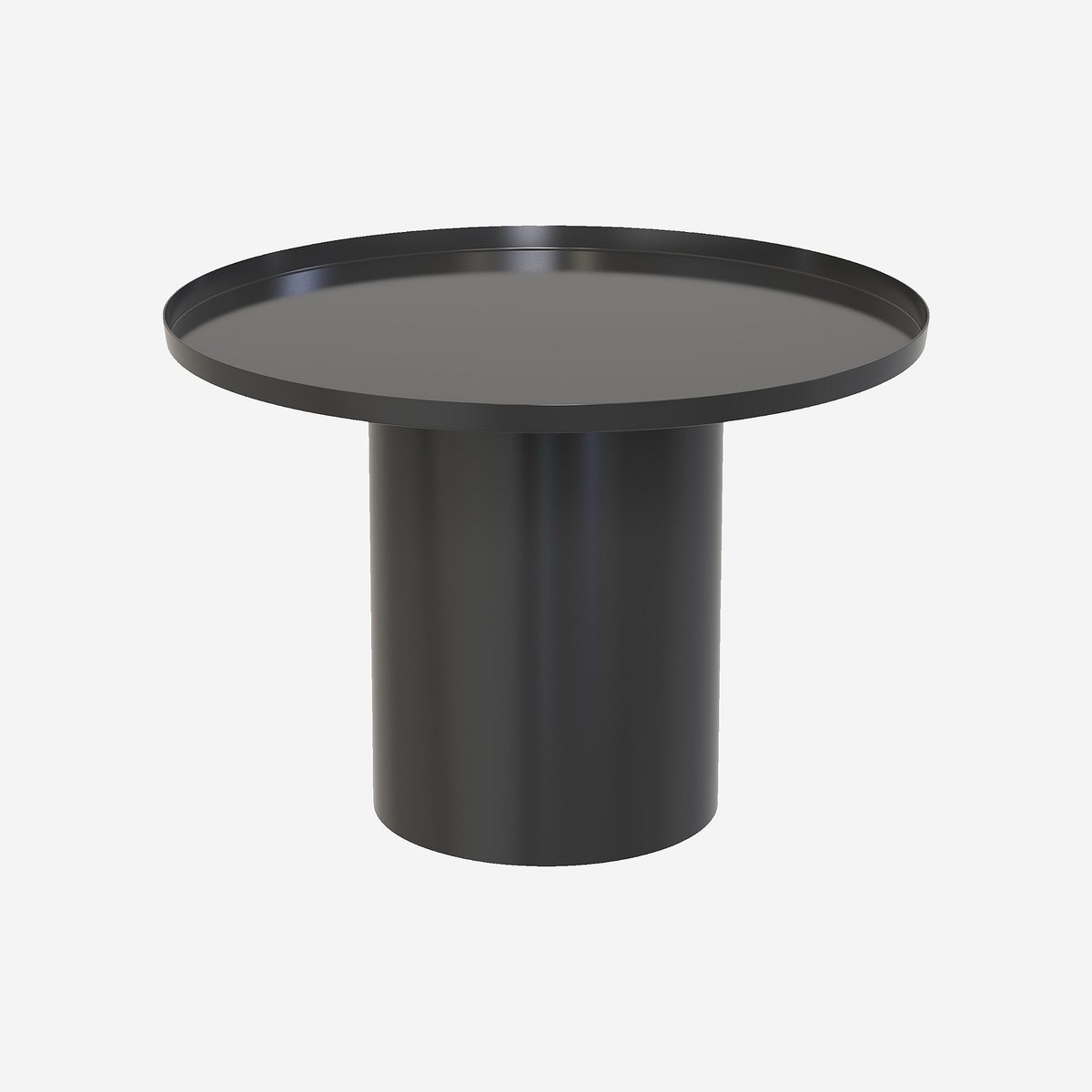 Table basse acier ELYNE noir, HABITAT