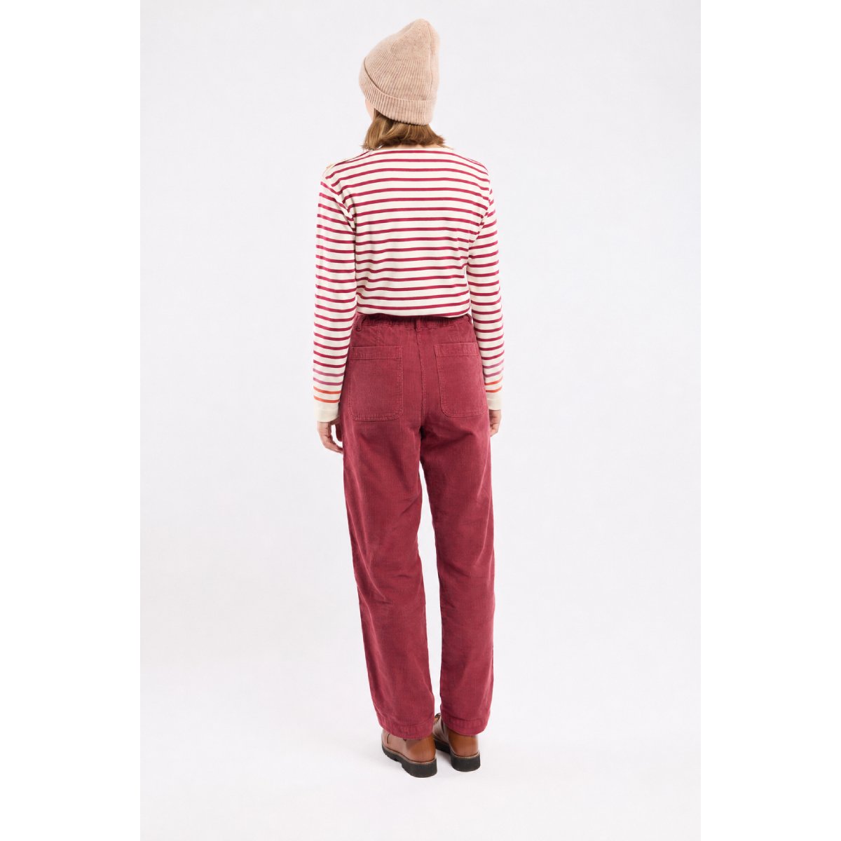 Pantalon à pont velours - coton betterave, ARMOR-LUX