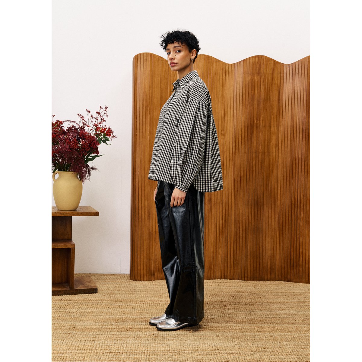 Chemise en coton RAVEN noir, FRNCH