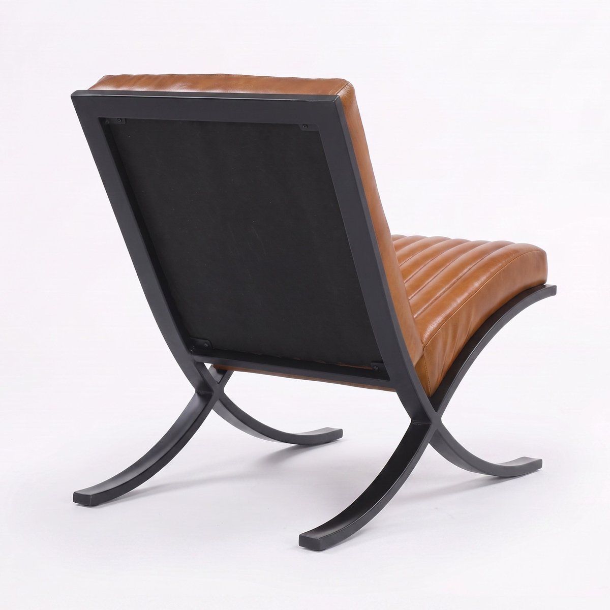 Fauteuil en cuir de buffle - GUSTAVE marron, MAISON PAVANE