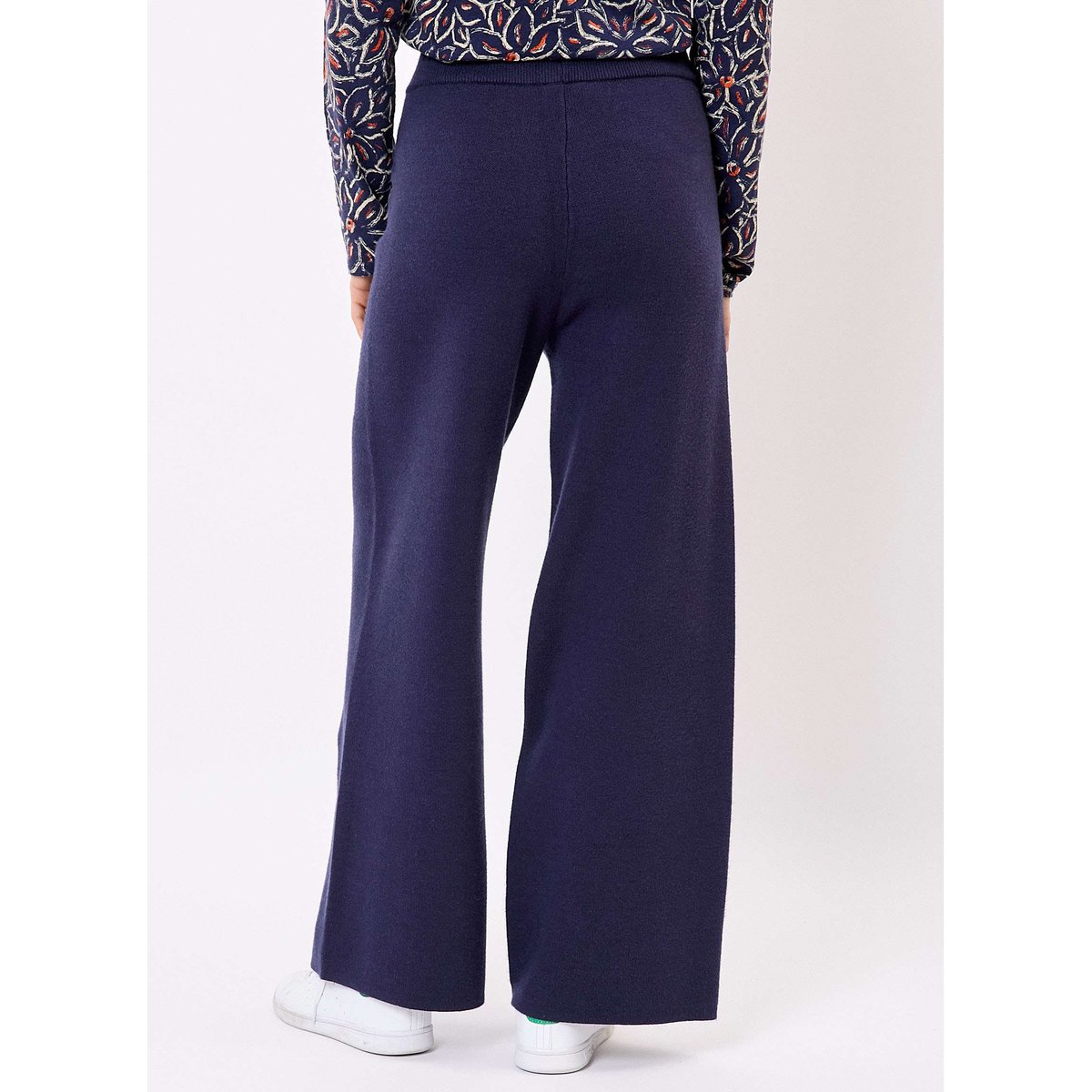 Pantalon maille large NICO marine bleu, LA FIANCÉE