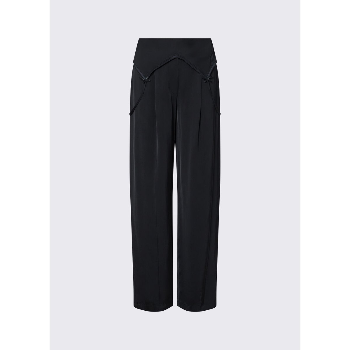 Pantalon avec détail lingerie noir, LIU JO