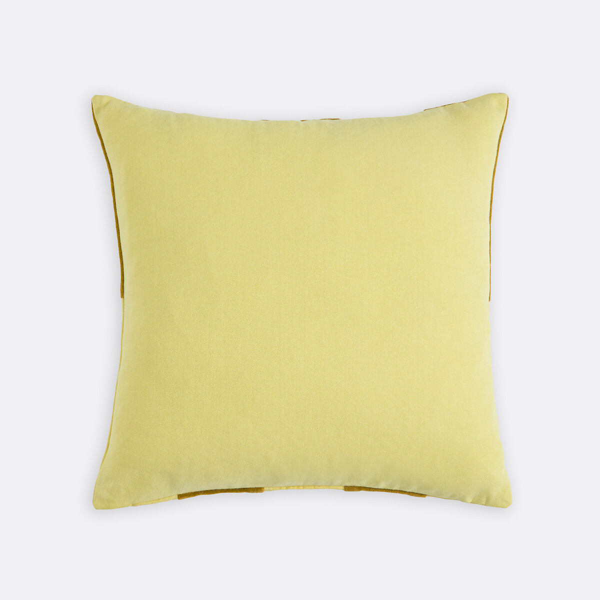 Tabaka Velour Cushion Cover absinthe yellow, LA REDOUTE INTERIEURS