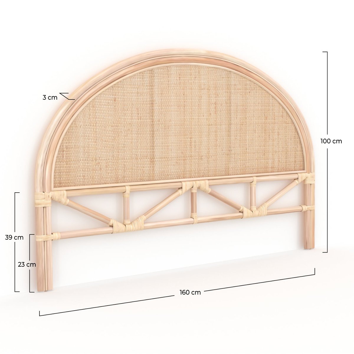 Tête de lit en rotin - MADYA naturel, MAISON PAVANE