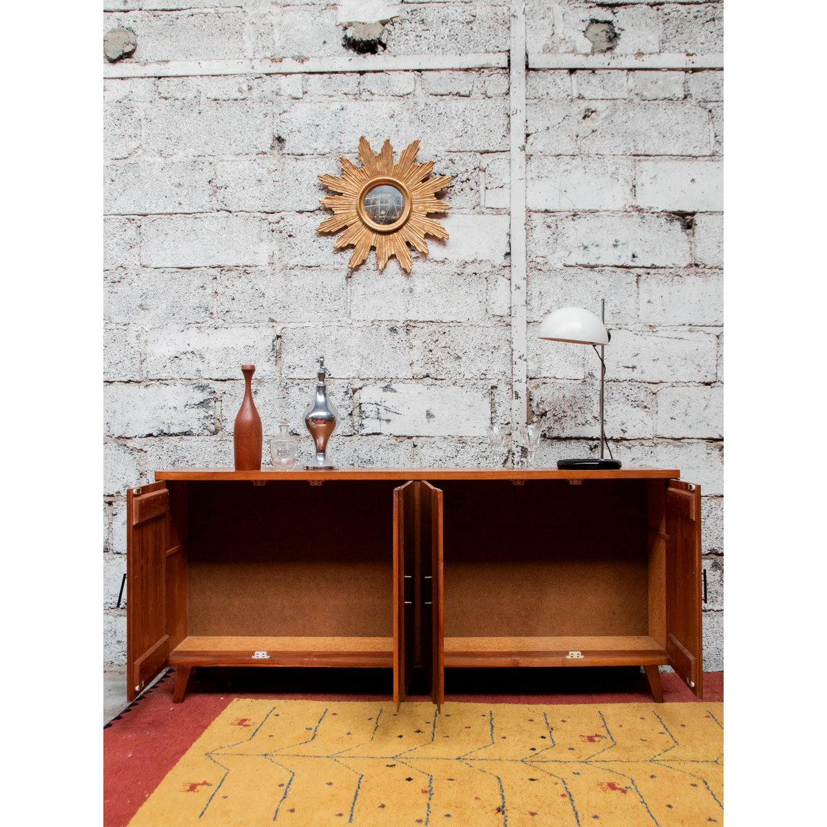 Grande enfilade en bois Margaret N°404 - Bon état bois foncé, DEBONGOUT