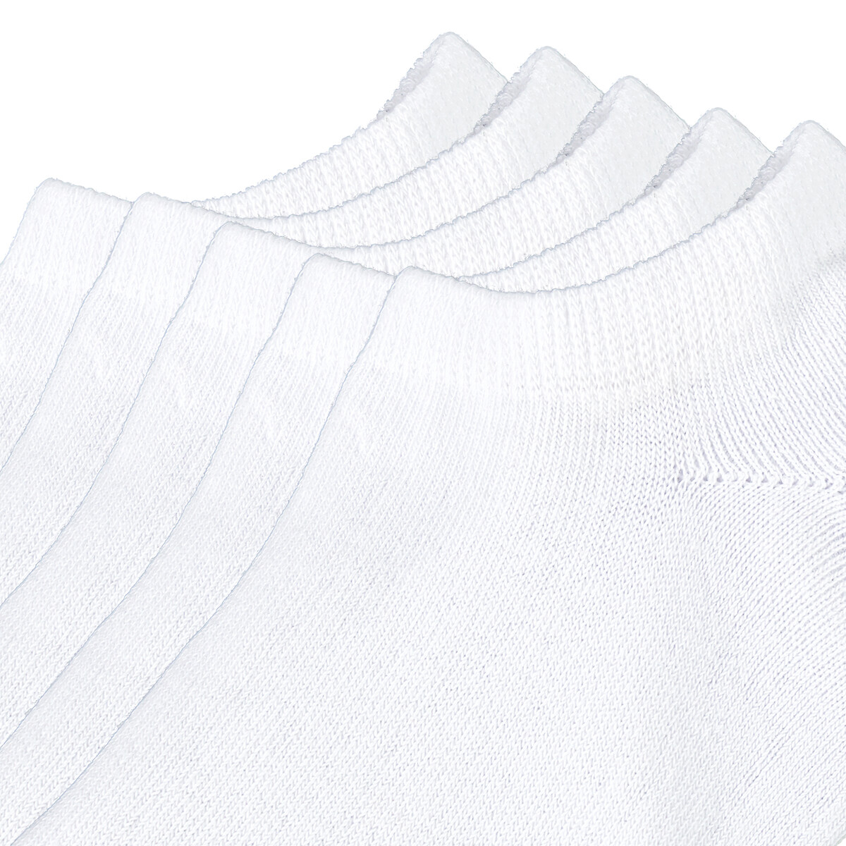 Pack of 5 Pairs of Socks white, LA REDOUTE COLLECTIONS