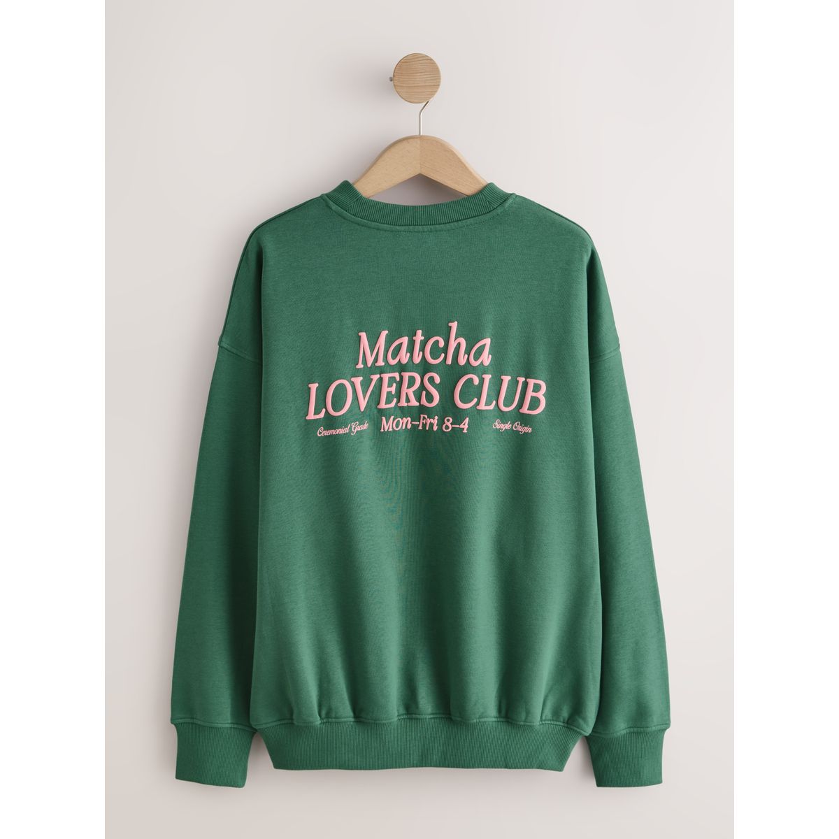 Sweat graphique vert matcha, NEXT