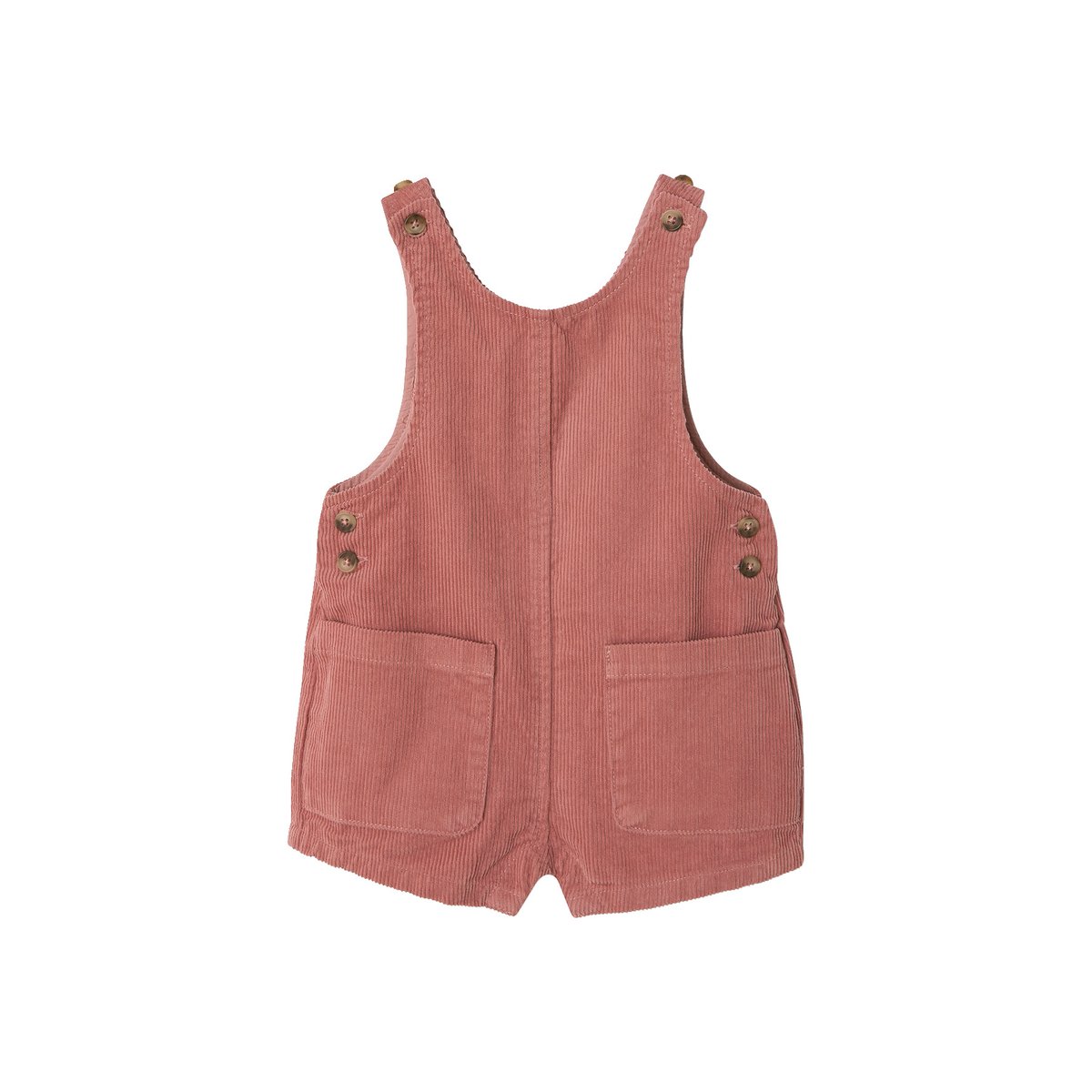 Ensemble sweat et salopette vieux rose, VERTBAUDET
