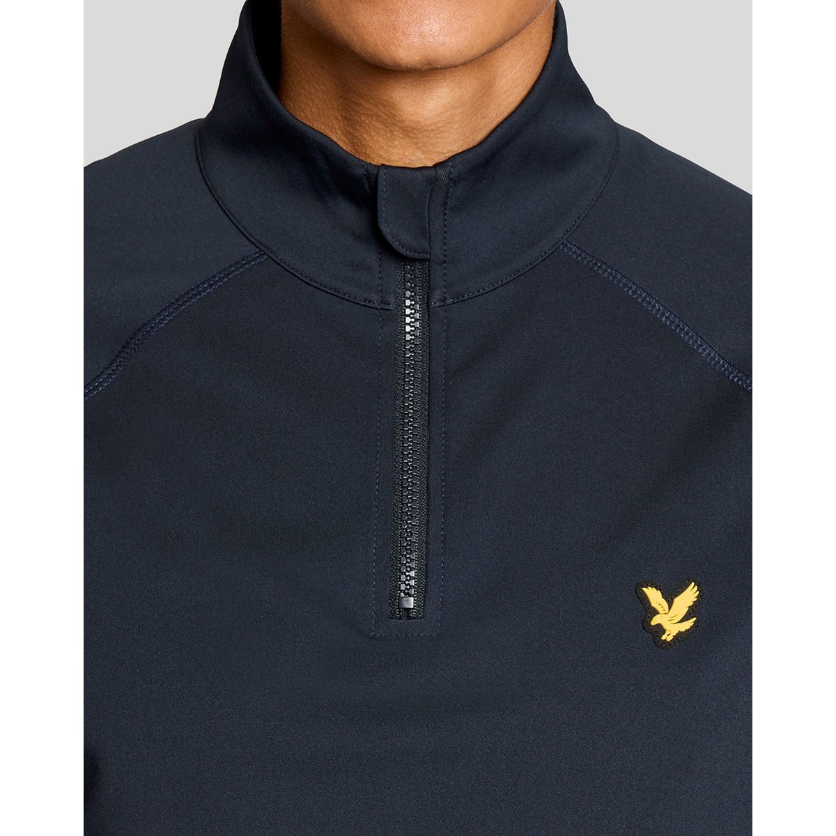 Couche intermédiaire mesh à panneaux bleu foncé marine, LYLE & SCOTT