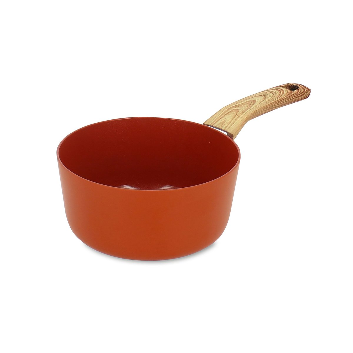 Casserole 18cm en aluminium recyclé, COLORAMA brique, MENASTYL