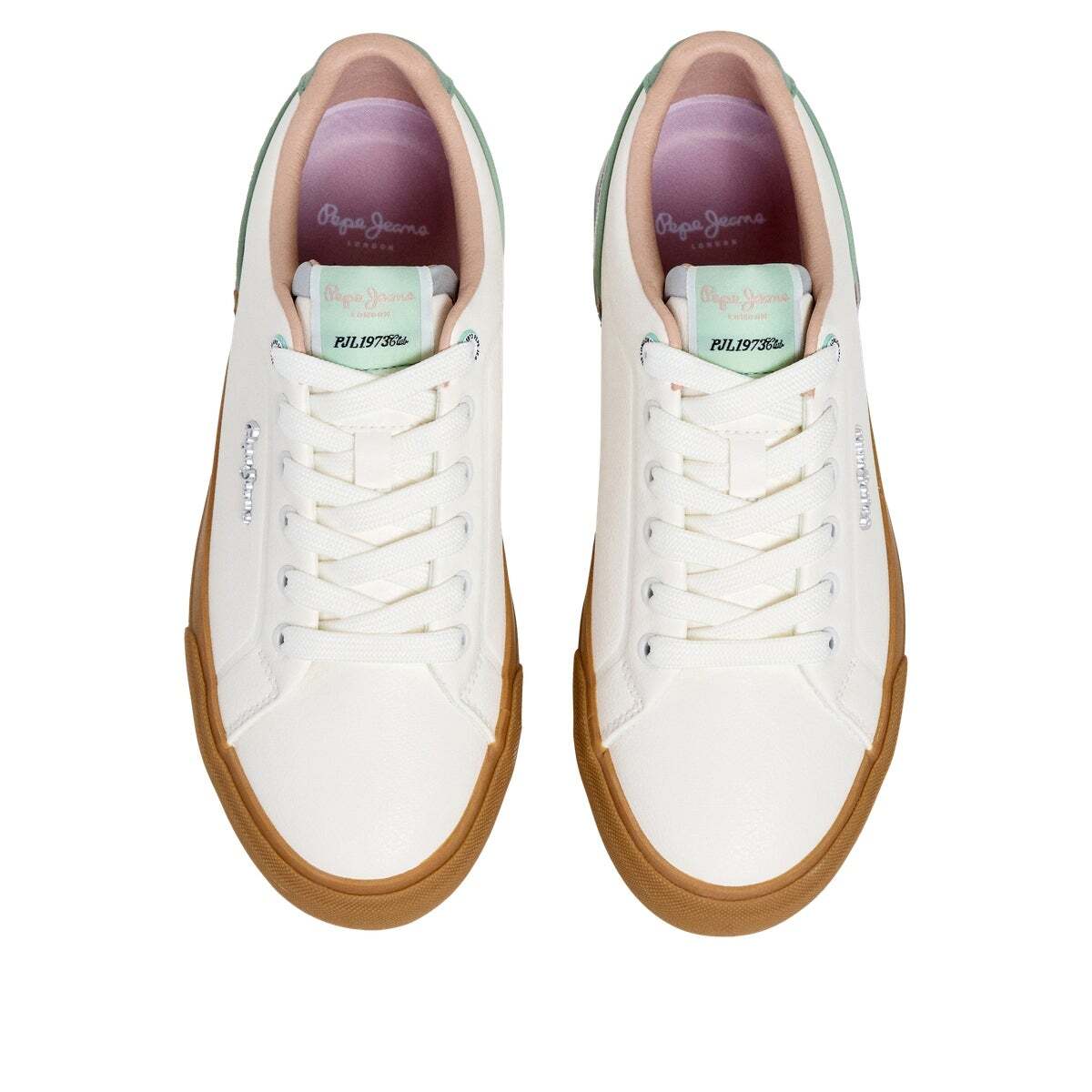 Kenton - Baskets Classiques Avec Détails En Daim vert clair, PEPE JEANS