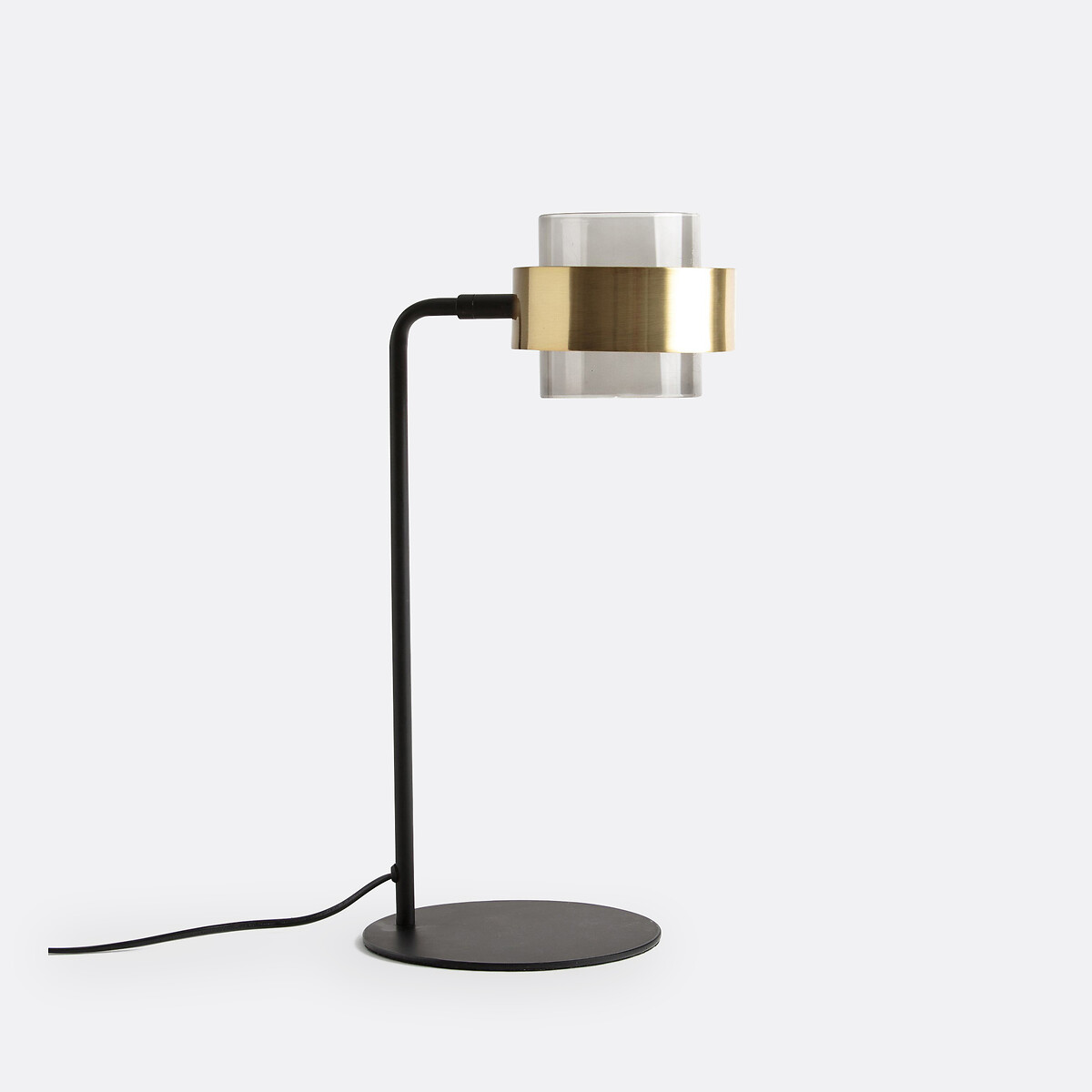 Lampada da tavolo vetro e metallo ferro, Botello nero/ottone, LA REDOUTE INTERIEURS